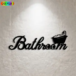 1pc Bathtub Metal Wall Art, Charming Bathtub Statue Mural, Ideal Gift for New Year, Easter, Bathroom Decor Enthusiasts, Rust-Resistant Metal Wall Decor Wall Sculptures, Perfect for Bathroom Wall & Garden Fence, Stylish Home Decor Accent