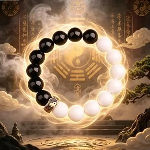 The black and white yin-yang bracelet transforms your negative energy into positive energy and boosts your personal aura.