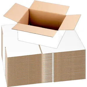 10 Pack 10x7x5 White Cardboard Shipping Boxes, Medium Mailing Boxes For Small Business for Packing, Moving and Storage