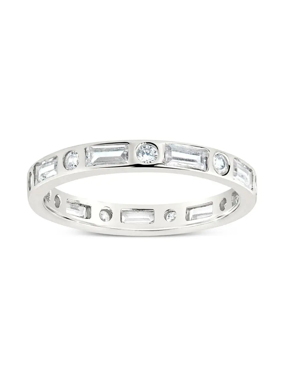 Sterling Silver Ethel CZ Band Ring Sterling Silver Ethel CZ Band Ring