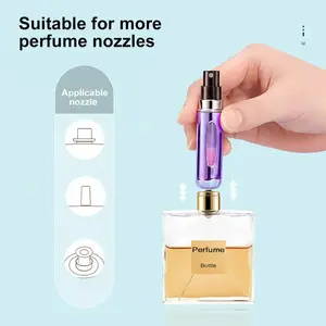 10 Pcs 5ml Mini Perfume Atomizer, Refillable Travel Spray Bottles | TSA Approved & Leak-Proof | Empty Fine Mist Sprayer for Perfume, Cosmetics & Makeup