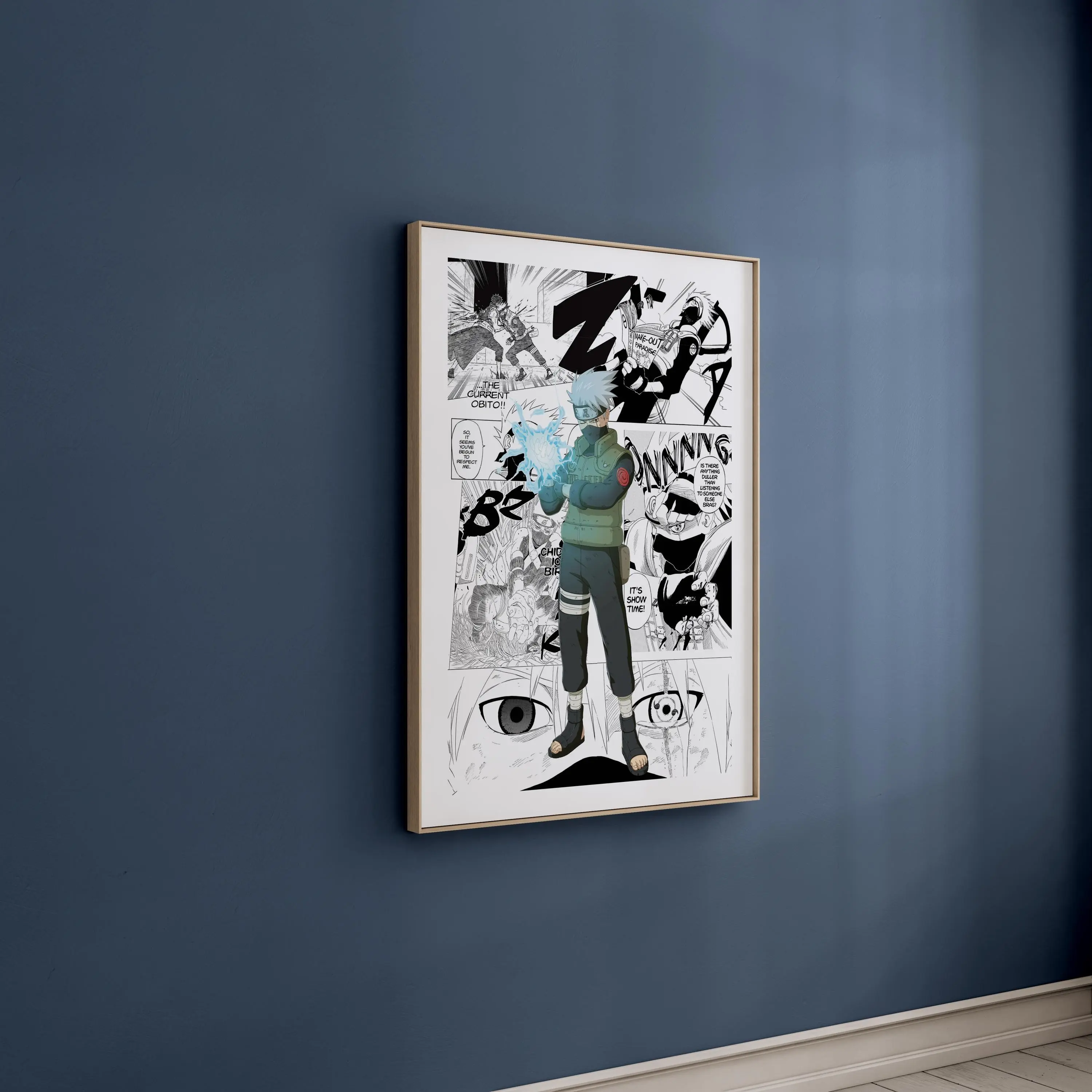 Naruto Shippuden Manga Poster - Kakashi Hatake - Curated Manga Panels