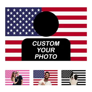 [Best Gift]custom American Flag Personalized Image Tapestry for Dormitories Bedrooms Patriotic Custom Flag Photo Tapestry Photo Wall Tapestry
