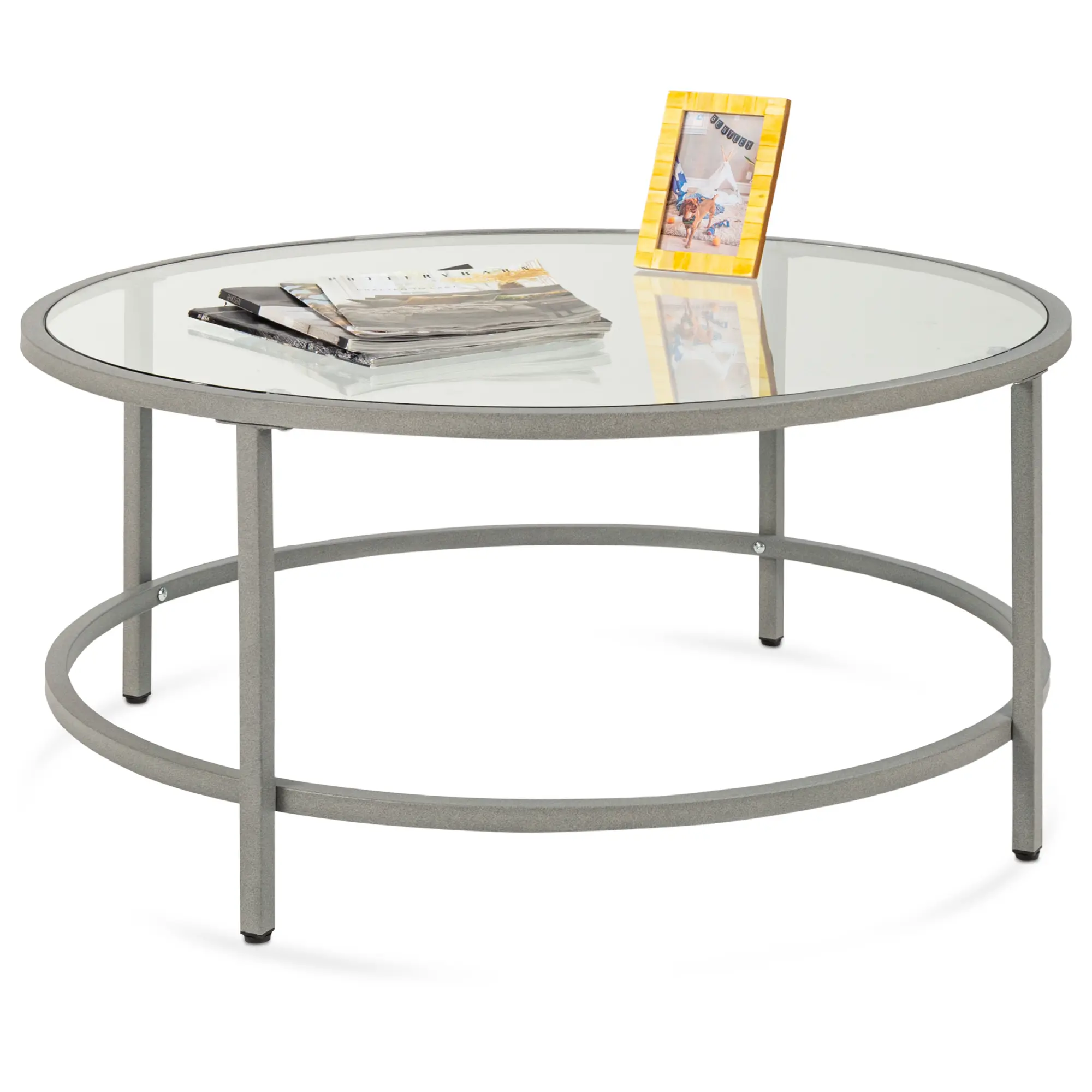 Best Choice Products 36in Round Tempered Glass Coffee Table for Home, Living Room, Dining Room Best Choice Products 36in Round Tempered Glass Coffee Table for Home, Living Room, Dining Room