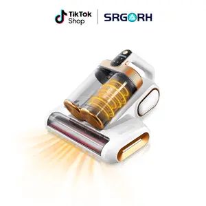 Mattress Vacuum Cleaner, Bed Vacuum with 13000pa Powerful Suction 253.7nm UV-C Light, 18000 RPM/Min Brushroll, Cordless Handheld Vacuum with Dual Bins for Dust, Pet Hair,etc Home Cleaning Machine Deep Cleaning Machine