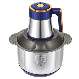 5-Speed Electric Food Processor: 3-in-1 Multifunctional Machine integrates meat grinder, vegetable chopper and baby food maker—all in one compact design!