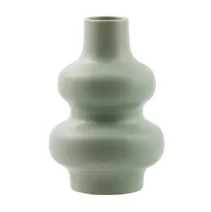 7 inches Ceramic Bubble Vase, Sage Green