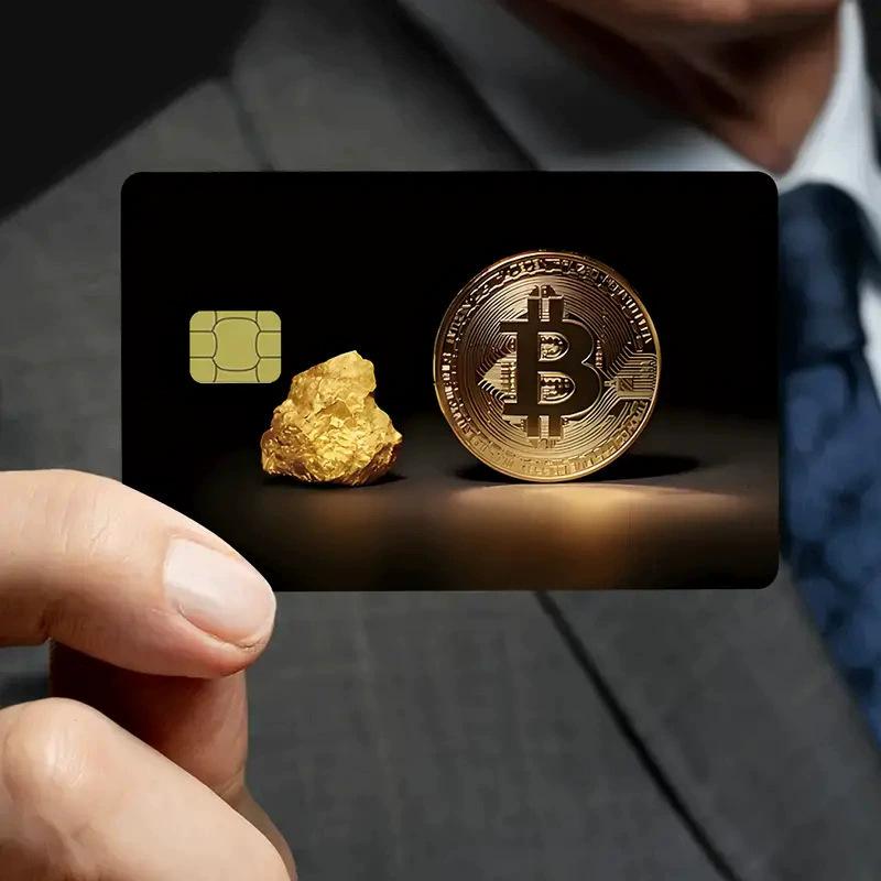 2025 New Coin Gold Bitcoin Series Decorative Credit Card Skin Protection Sticker