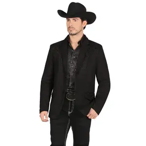Saco LAMASINI Bordado para Caballero Slim Fit Estilo LM516