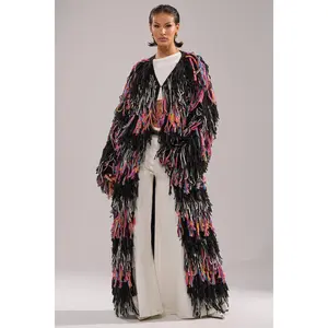 SASHA LONG FRINGE CARDIGAN