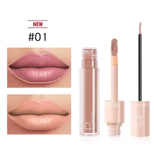 Pudaier Dual Lipstick Lip Gloss Liquid Lipstick #01 Style - Polyethylene Wax Glossy Cosmetic for General Skin Type - 20 Popular Colors - China Origin - 01Style