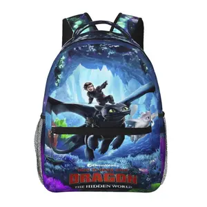 Large capacity How to train your dragon Travel Backpack Sturdy Laptop How to train your dragon toys Anime Backpack Cute Cartoon Funny Casual Daypack  Business Work Bag for Back to School, anniversary and holiday gift
