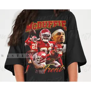 Trent McDuffie Shirt Vintage 90s #22/Cornerback Homage Classic Graphic Tee Bootleg Bestseller Unisex Sport Sweatshirt Hoodie Gift NZ24010