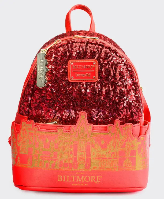 Loungefly Biltmore Red Sequin Backpack Bag **Sold Out** NWT