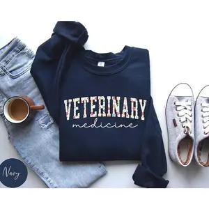 Veterinary Medicine T-Shirt or Sweatshirt, Vet shirt, Animal Doctor tee Veterinarian tshirt Vet Tech, Veterinary Medicine Shirt, Vet Shirt Cotton Fabric