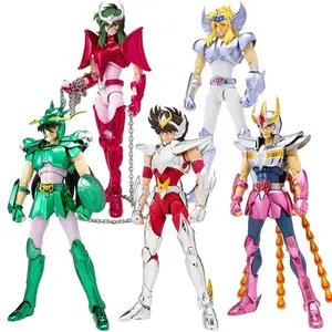 In Stock Anime Figure Phoenix Ikki Hyoga Seiya Shiryu Standing Armor Model Children's Toys PVC Box Desktop Collection Toys