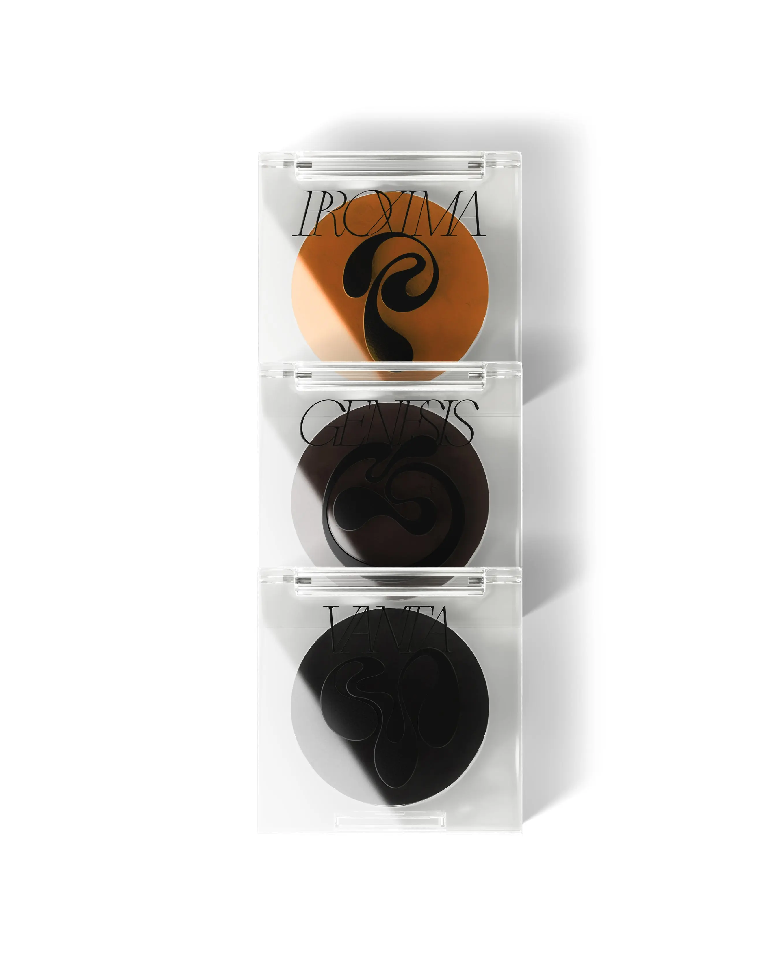 Matte Eyeshadow Stackable Trio - Set of Three Eyeshadow Palettes for Versatile Application