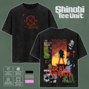 Marble Hornets V3 Horror Movie Double Sided Washed T-shirt Premium 100% Cotton Apparel | Scary Horror Film Creapypasta Streetwear graphic tee merch unisex oversized top