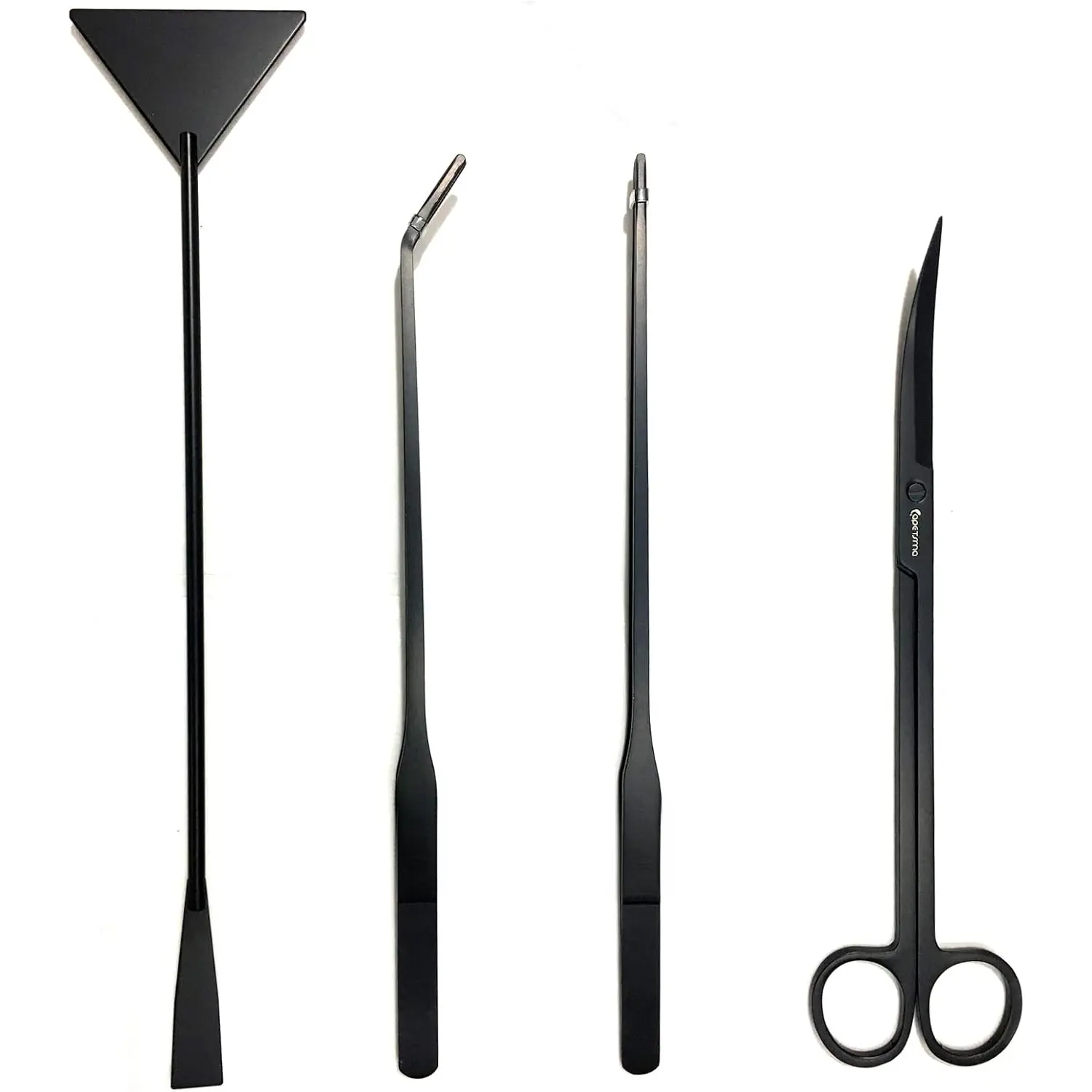 Aquarium Tweezers,  Stainless Steel Aquarium  Tools Long Aquascaping Tools  Spatula Aquatic  Tool Set for Freshwater and Saltwater