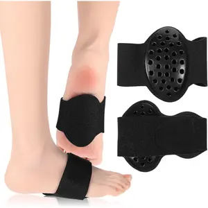 2 Pcs Arch Support Compression Sleeves, Adjustable Plantar Fasciitis Braces with Gel Pads for Flat Feet High & Fallen Arch, Wear Over or Under Socks Helps Relieve Symptoms of Plantar Fasciitis.