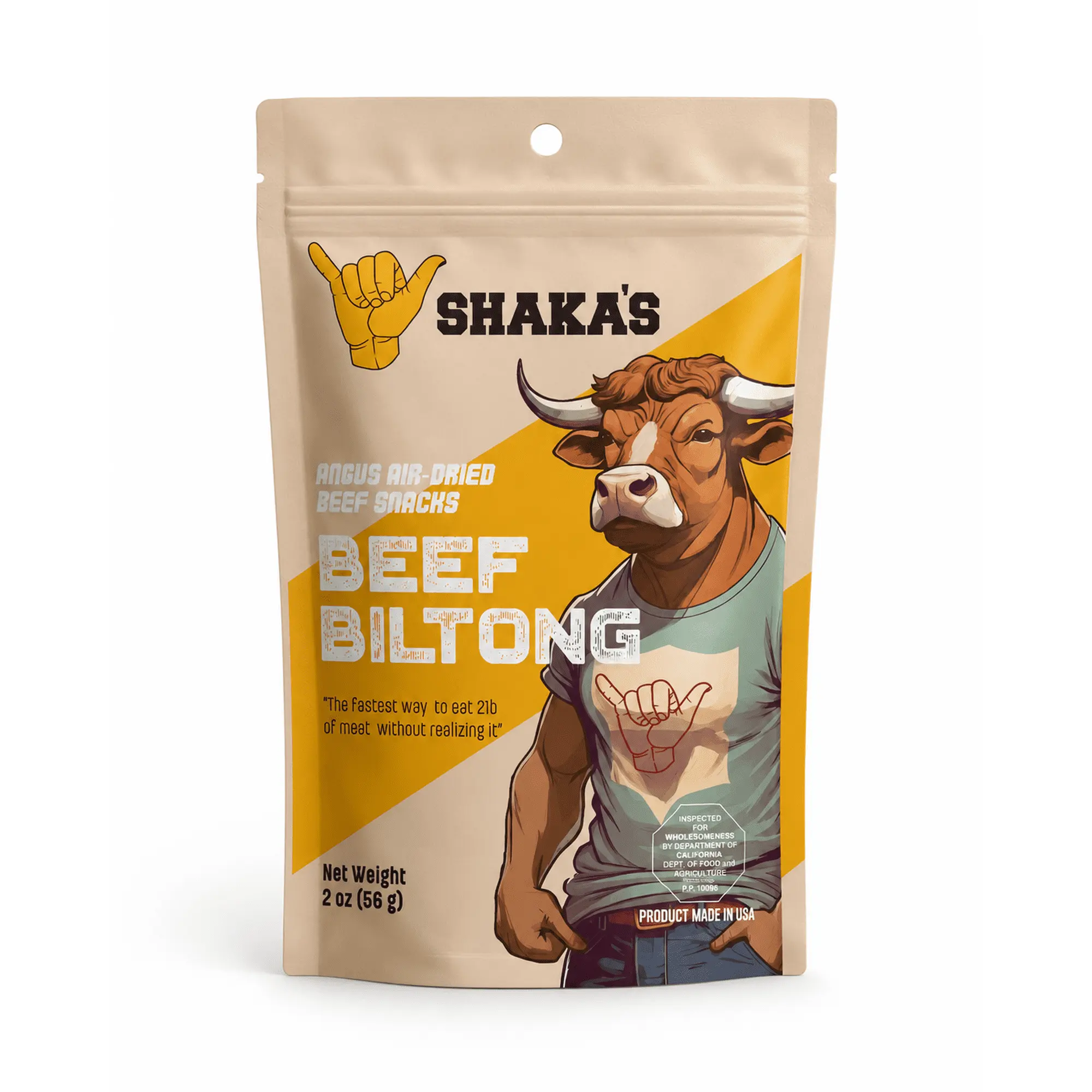 SHAKA'S Angus Air Dried Beef Snacks Biltong