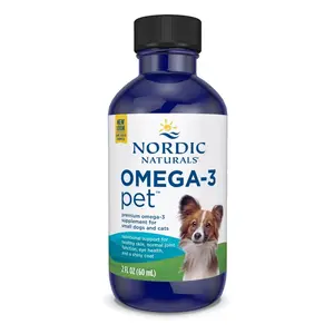 Nordic Naturals Omega 3 Pet - Omega-3s EPA & DHA Fish Oil For Dogs & Cats 2 Oz - Essential Fatty Acids for Heart Skin & Coat Health