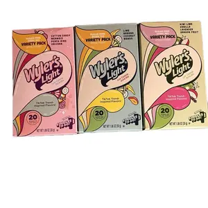 Wylers Light Drink Mix Flavors Variety Pack Sugar Free TikTok Trend Inspired Flavors 20 Packets Each Box. Add yummy fruity flavor to your beverage.