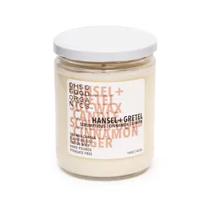 Hansel & Gretel's House - Soy Wax Candle 16oz - Aromatherapy Scented with Cinnamon Leaf Sweet Orange Ginger & Clove Bud Essential Oils