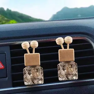 8ML Glass Aromatherapy Diffuser, Car Vent Clip Air Freshener, Portable Fragrance Dispenser, Car Interior Diffusers for Home Office Daily Use, No Essential Oils Included