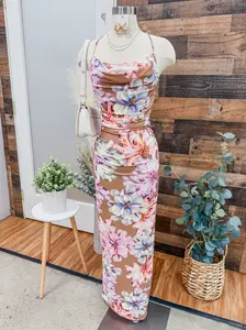 Leilani Floral Stretch Maxi Dress
