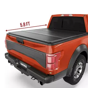 [Fits 2019-2026 Chevrolet Silverado & GMC Sierra 1500] 5.8 Ft Bed, FRP Hard Tri-fold Tonneau Cover, w/o Multi-Flex Tailgate