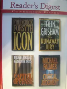 USED-The Runaway Jury/Critical Judgment/Icon/Capitol Offense (Reader's Digest Condensed Books, Volume 1: 1997) by John Grisham (Hardcover)