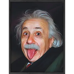 Einstein Poster - Artistic Wall Decor Print for Room Aesthetic and Vibe Artwork Decoration