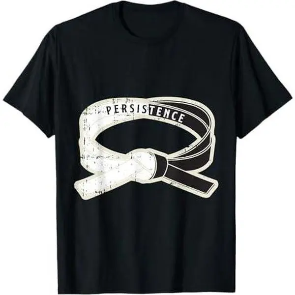 Taekwondo Tenet Persistence Black Belt Martial-Arts Gifts T-Shirt