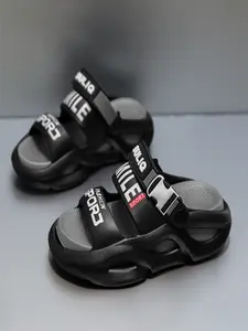 Men's Chunky Platform Sandals | 2-in-1 Open Toe Slides | Height Boosting, Non-Slip & Breathable Beach Shoes for Outdoor