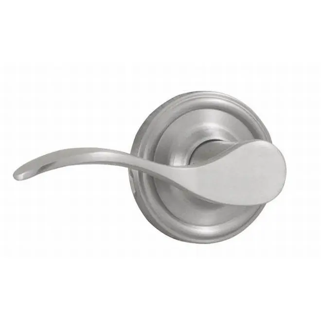 Weslock 212 MAIN Left-Hand Bordeaux Half Dummy Brass Cylindrical Door Lock - Satin Nickel, Concealed Screw, 1-Turn Unlock, Panic-Proof, Keyed Entry for Motorcycle Security, Aesthetic-Enhancing, Scratch-Resistant, Durable Cylinder, Door Locks