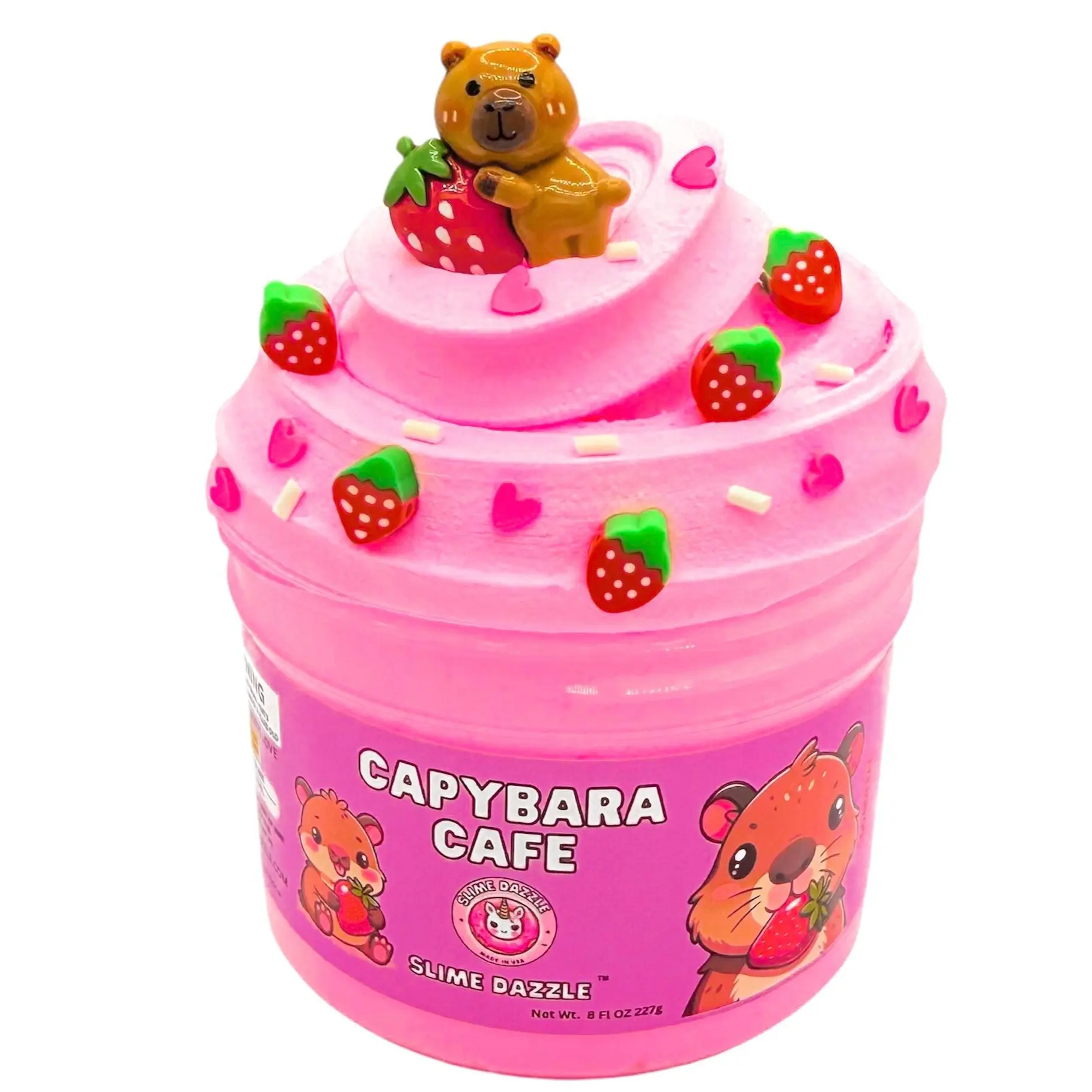Capybara Cafe Pink Butter Slime Beginner Friendly Scented
