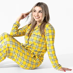 Clueless Total Betty Plaid Bamboo Women's Pajama Set