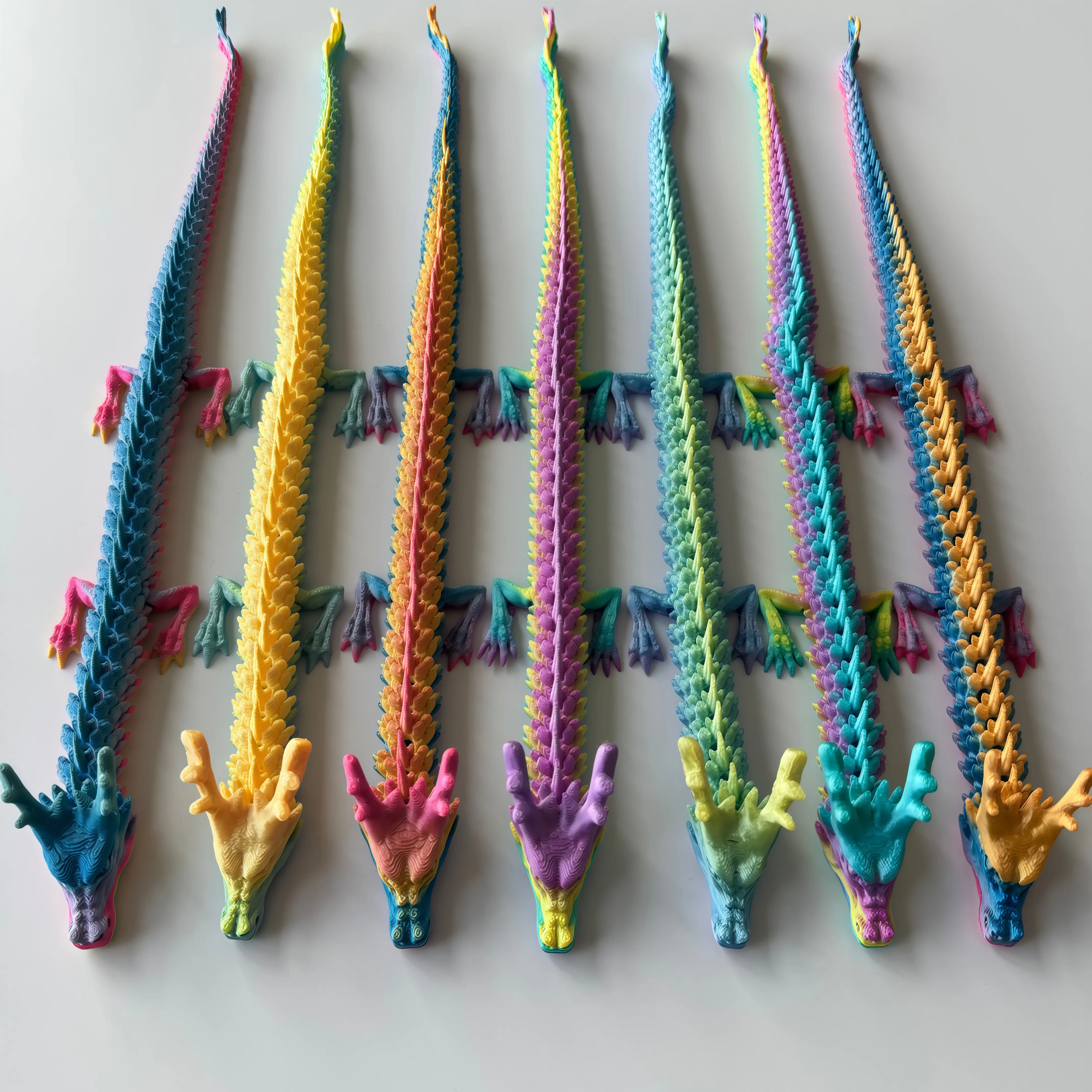 3D-Printed Dragon Model, 14 Count Creative Dragon Ornament, Decorative Sculptures , ldeal for Office Desktop Decor and Modern Home Decor, Perfect Holiday Gift