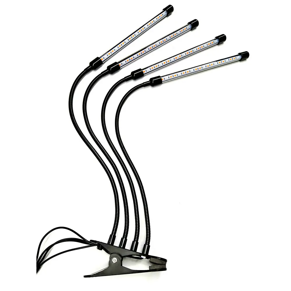 Four headed plant lamp