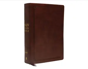 NKJV Study Bible, Leathersoft, Brown, Comfort Print: The Complete Resource for Studying God’s Word Imitation Leather – November 20, 2018