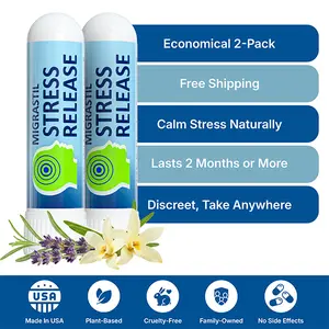 Migrastil Aromatherapy Inhaler 2-Pack – Your Personal Moment of Calm. Self-Care on the Go. Healthcare Fitness