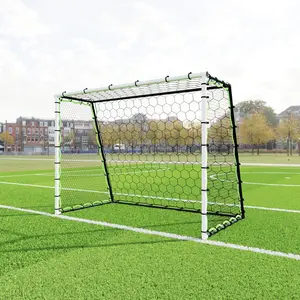 Heavy Duty Soccer Goal for Backyard - 12x6 ft Steel Frame - Durable PE Net Heavy Duty Soccer Goal for Backyard Quick Assembly with Ground Stakes - Training & Practice Equipment for Youth & Adults - Includes Carry Bag
