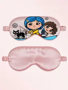 1pc Coraline Other World Eye Mask - Dreamy Sleep Mask for Coraline Fans, 3D Contoured Blackout Blindfold for Deep Sleep, Perfect Movie Merch Gift for Her & Horror Lovers, Soft & Breathable Night Eye Cover for Travel.