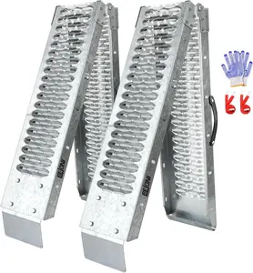 BEJONI 67" Folding Truck Ramps, 960 Lbs Capacity Tailgate Ramp for Lawn Mower, Portable Anti-Slip Steel Loading Ramps for Pickup Trucks, ATV, UTV, Motorcycle, Trailer, Dirt Bike, 8.7" Wide, 2-Pack