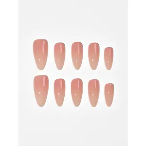 Aura Nails Rosewater Glaze Almond Press-On Nails - 10 Pc Set