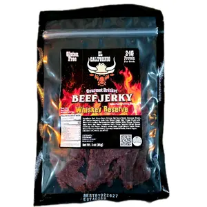 Whiskey Reserve Gourmet Brisket Jerky 3oz Dried Dry Beef Snack