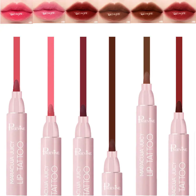 Juicy 3-in-1 Dual-Ended Lip Makeup – 6 Shades Lip Stain, Liner & Liquid Mirror Gloss, Matte Liner, Hydrating Moisturizing Dewy Texture, Plumping Effect, Long-Wearing Transfer-Proof Color for Daily, Date, Work & Travel, Smooth Glide, Defined Fuller Lips