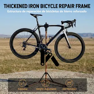 Sekam Heavy-Duty Steel Bike Repair Stand with 86 lbs Load Capacity Foldable Height Adjustable 360 Rotation Ideal for Home Mechanics & Shop Technicians