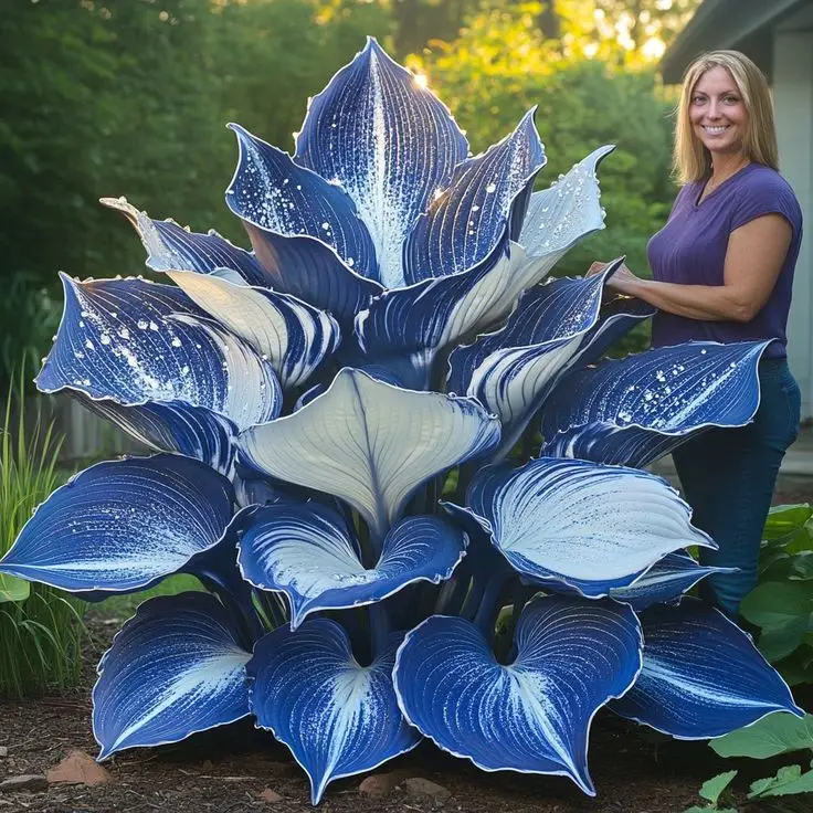 700PCS Rare Blue Hosta Seeds – Large Lush Foliage, Perennial & Easy to Grow – Perfect for Shade Gardens & Landscaping – Non-GMO & Pollinator-Friendly